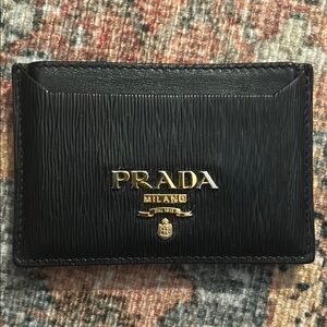 Prada Black Card Holder